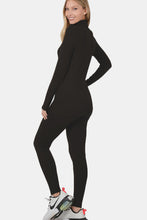 Load image into Gallery viewer, Zenana Black Turtleneck Top and Leggings Lounge Set
