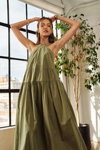 Cargar imagen en el visor de la galería, ADORA Luxe Cotton Crisscross Wide Strap Midi Dress
