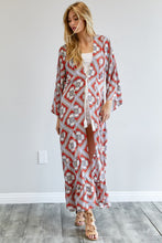 Load image into Gallery viewer, Davi &amp; Dani Boho Chic Long Puffy Sleeve Longline Kimono
