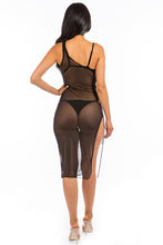 Cargar imagen en el visor de la galería, Mermaid Swimwear Sexy Sheer Strappy Cover Up Dress
