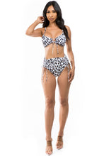 Load image into Gallery viewer, Mermaid Swimwear Animal Pattern High Waisted Two Piece Bikini Set
