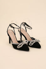 Load image into Gallery viewer, Top Moda Pointed Toe Double Bow Stiletto High Heel
