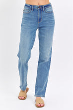 Загрузить изображение в средство просмотра галереи, Judy Blue High Waisted Blue Denim Straight Leg Jeans
