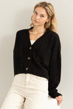 Carregar imagem no visualizador da galeria, Cute Mood Crop Shoulder Cropped Cardigan Sweater
