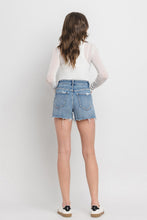 Cargar imagen en el visor de la galería, Vervet by Flying Monkey Distressed Raw Hem Washed Blue Denim Jean Shorts
