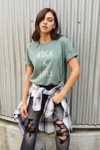 Simply Love ROCK & ROLL Short Sleeve T-Shirt