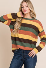 Cargar imagen en el visor de la galería, BOMBOM Multi-Color Striped Knit Top
