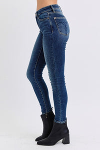 Judy Blue Mid Rise Blue Denim Skinny Jeans