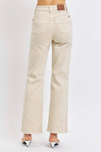 Load image into Gallery viewer, Judy Blue High Waisted Distressed Wide Leg Bone White Denim Jeans
