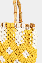 Ladda upp bild till gallerivisning, Fame Wooden Handle Braided Handbag
