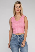 Ladda upp bild till gallerivisning, Zenana Cropped Ribbed Knit Tank Top
