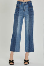 Load image into Gallery viewer, RISEN Mid Rise Two Tone Blue Denim Jeans
