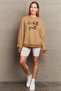 Simply Love IT'S FALL Y'ALL Graphic Sweatshirt