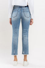 Carregar imagem no visualizador da galeria, Lovervet by Flying Monkey Destroyed Cropped Straight Leg Blue Denim Jeans
