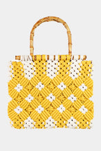Carica l&#39;immagine nel visualizzatore di Gallery, Fame Wooden Handle Braided Handbag
