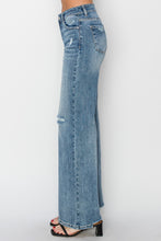 Load image into Gallery viewer, RISEN High Waist Distressed Wide Leg Jeans
