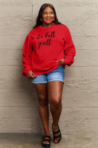 Simply Love IT'S FALL Y'ALL Graphic Sweatshirt