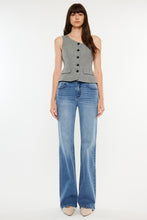 Load image into Gallery viewer, Kancan Ultra High Rise Cat&#39;s Whiskers Blue Denim Jeans
