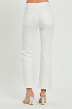 Cargar imagen en el visor de la galería, RISEN Mid Rise White Denim Bootcut Jeans
