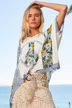 Carica l&#39;immagine nel visualizzatore di Gallery, POL Floral Peace Patch Lace Hooded Top
