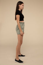 Ladda upp bild till gallerivisning, Love Tree Double Buttoned Paper Bag Waistband Denim Shorts
