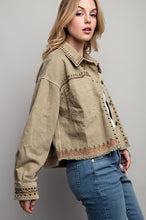 Load image into Gallery viewer, Sweet Generis Embroidered Washed Cotton Jacket
