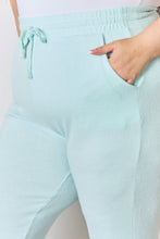 Load image into Gallery viewer, RISEN Mint Green Ultra Soft Knit Jogger Pants
