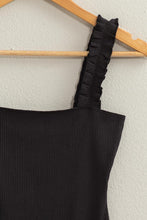 Загрузить изображение в средство просмотра галереи, HYFVE Frilly Strap Ribbed Knit Bodysuit
