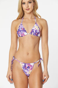 Mermaid Swimwear Multicolor Floral Two Piece Bikini Set