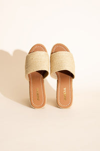 Fortune Dynamic Bounty Woven Raffia Platform Wedges