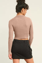 Ladda upp bild till gallerivisning, HYFVE Double Zip Cropped Ribbed Knit Cardigan
