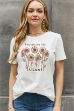 Загрузить изображение в средство просмотра галереи, Simply Love FOCUS ON THE GOOD Graphic Cotton Top
