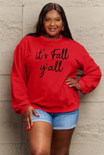 Load image into Gallery viewer, Simply Love IT&#39;S FALL Y&#39;ALL Graphic Sweatshirt
