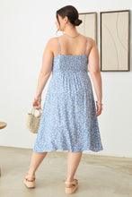 Load image into Gallery viewer, Zenobia Plus Size Cutout Floral Spaghetti Strap Dress
