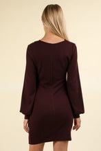 Carregar imagem no visualizador da galeria, VERY J Red Soft Knit Bodycon Mini Dress
