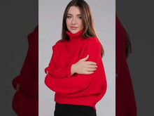 Ladda och spela upp video i Gallerivisaren, Zenana Dolman Sleeve Turtleneck Sweater
