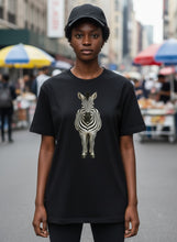 Carregar imagem no visualizador da galeria, Organic Striped Spirit Zebra T-Shirt

