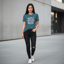 Carica l'immagine nel visualizzatore di Gallery, Hustle and Believe Soft Relaxed Tee Shirt

