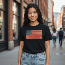 Load image into Gallery viewer, American Flag Organic Cotton  T Shirt
