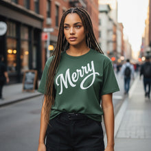 Загрузить изображение в средство просмотра галереи, Merry Organic Ribbed Neck T-Shirt
