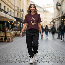 Load image into Gallery viewer, Golden Evergreen Lightweight Soft Knit T-Shirt
