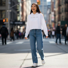 Carica l&#39;immagine nel visualizzatore di Gallery, I&#39;m Up.....ish Women&#39;s Cropped Fleece Hoodie
