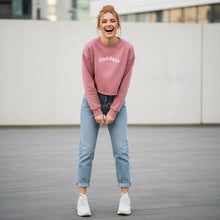 Carica l'immagine nel visualizzatore di Gallery, Goddess Cropped Fleece Crew Sweatshirt
