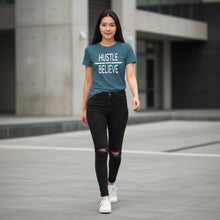 Carica l'immagine nel visualizzatore di Gallery, Hustle and Believe Soft Relaxed Tee Shirt
