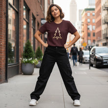 Load image into Gallery viewer, Golden Evergreen Lightweight Soft Knit T-Shirt
