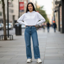 Carica l&#39;immagine nel visualizzatore di Gallery, I&#39;m Up.....ish Women&#39;s Cropped Fleece Hoodie
