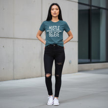 Carica l'immagine nel visualizzatore di Gallery, Hustle and Believe Soft Relaxed Tee Shirt
