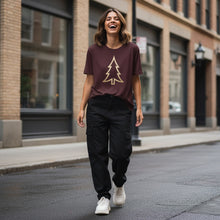 Load image into Gallery viewer, Golden Evergreen Lightweight Soft Knit T-Shirt
