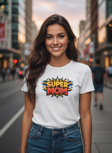 Carregar imagem no visualizador da galeria, Saving The Day Super MOM Comic Book Energy T-Shirt
