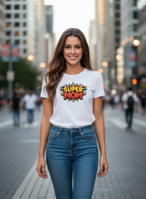 Carregar imagem no visualizador da galeria, Saving The Day Super MOM Comic Book Energy T-Shirt
